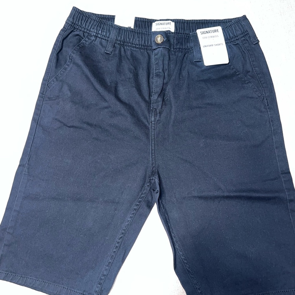 Signature by Levi Strauss Dark Blue Uniform Shorts Size XL for Kids/Boys